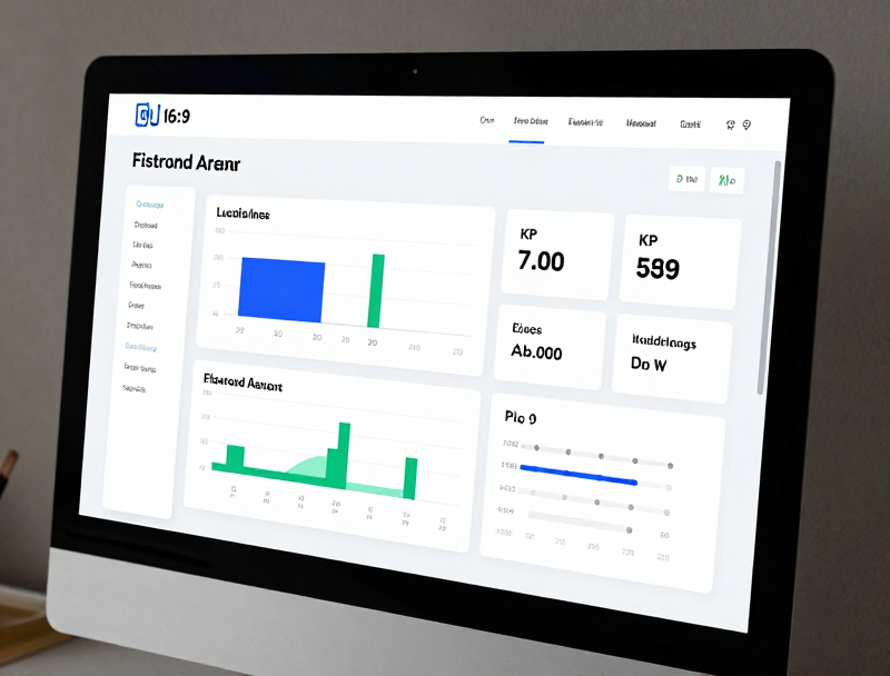 Modern analytics dashboard interface